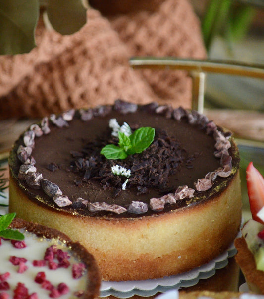 Tarta de mousse de chocolate