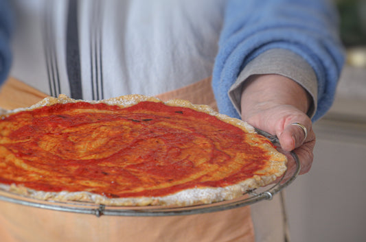 Pre-pizza crocante con levain