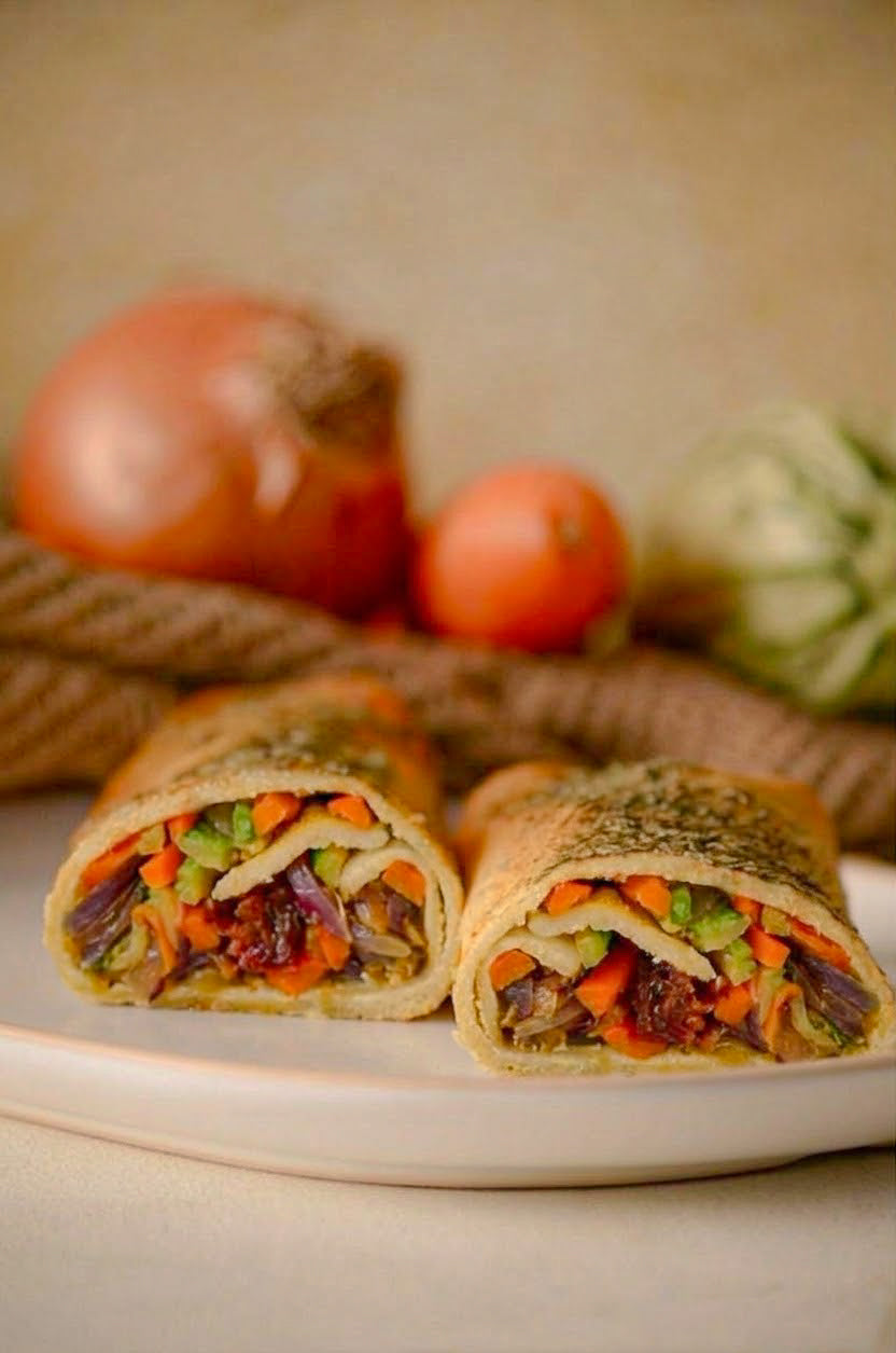 Wrap de vegetales